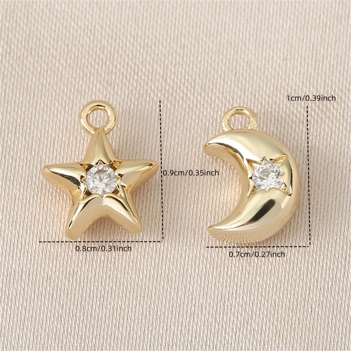 10pcs Exquisite Handmade Inlaid Zirconia Heart Pendants
